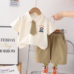 Boys Fashion Two-Piece Lapel Top