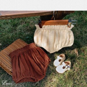 Baby Fashion Solid Color Pleated Shorts