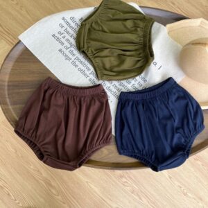 Baby Solid Color Cute Cotton Shorts