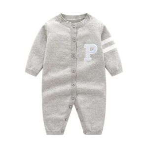 Winter Baby Fashion Letter Knit One Piece