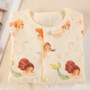 Kids Baby Boys Girls Casual Cute Cartoon Print Long Sleeve Romper