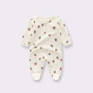 Kids Baby Boys Girls Casual Cute Tiny Flower Print Long Sleeve Romper