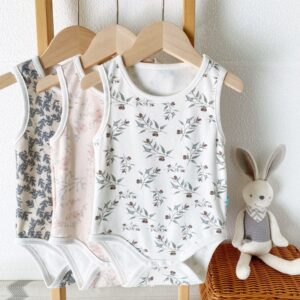 Kids Baby Boys Girls Casual Cute Tiny Flower Print Sleeveless Romper