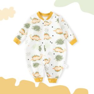 Kids Baby Boys Girls Spring Autumn Casual Cute Cartoon Print Long Sleeve Romper