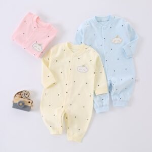 Kids Baby Boys Girls Spring Autumn Casual Cute Long Sleeve Romper