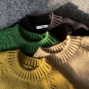 Children Kids Toddler Girls Boys Long-Sleeved Knitted Retro Pullover Knitted Sweater