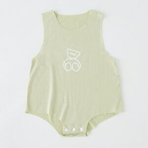 Kids Baby Boys Girls Casual Cute Cartoon Sleeveless Romper