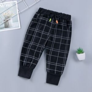 Kids Toddler Boys Casual Plaid Print Pants