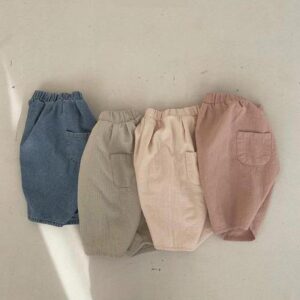 Baby Boys Simple Solid Color Loose Comfortable Casual Pants