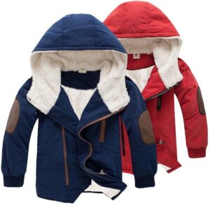 Boy Thick Medium Length Cotton Padded Coat
