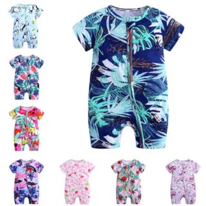 Baby Summer Round Neck Short Sleeve One-piece