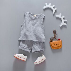2 Pcs Boy Casual Tanks And Shorts