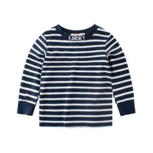 Kids Simple Striped Long-sleeevs T-Shirt