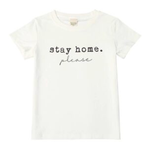 Kids Simple Letter Pattern T-Shirt