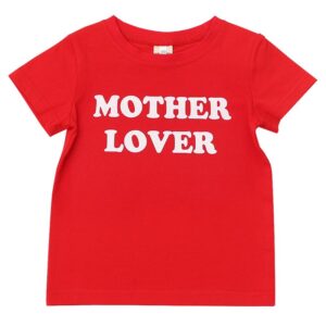 Fashion Girls Letter Print Short Sleeve Round Neck T-Shirt