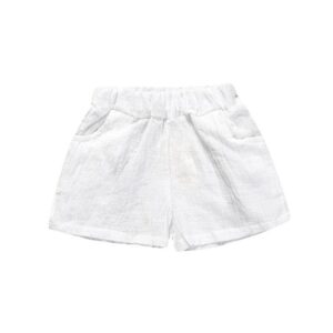 Kid Boy Girl Pure Color Casual Shorts