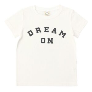 Kid Boy Girl Dream Letter Print White T-Shirt