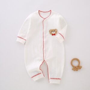 Kids Baby Boys Girls Spring Autumn Cute Cartoon Long Sleeve Round Neck Bodysuit