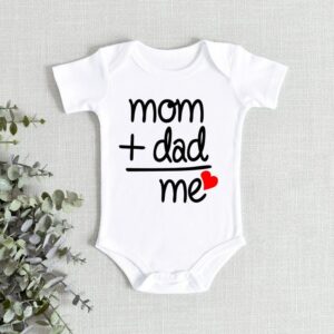 Kids Baby Boys Girls Cute Letters Round Neck Short Sleeve Romper