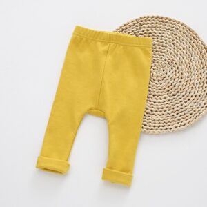 Kids Baby Unisex Spring Autumn Cute Casual Solid Color Widened Crotch Pants