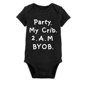 Toddlers Newborn Baby Fashion Boys Girls Casual Short Sleeve Letter Print Bodysuit