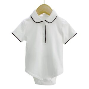 Toddlers Newborn Baby Fashion Boys Casual Basic Lapel Solid Color Bodysuit