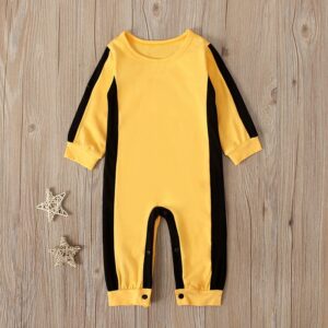 Toddlers Newborn Baby Fashion Girls Boys Casual Basics Long Sleeve Stripe Jumpsuit