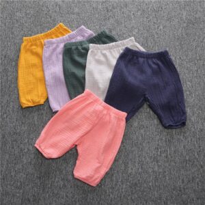 Toddlers Newborn Baby Fashion Girls Boys Casual Basic Solid Color Pants