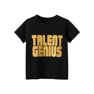 Children Kids Baby Fashion Boys Short Sleeve Letter Print Basic T-Shirt