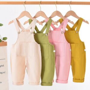 Toddlers Newborn Baby Girls Boys Solid Color Jumpsuit