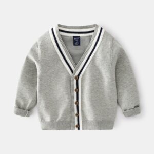 Children Kids Toddlers Boys Long Sleeve V-Neck Cardigan
