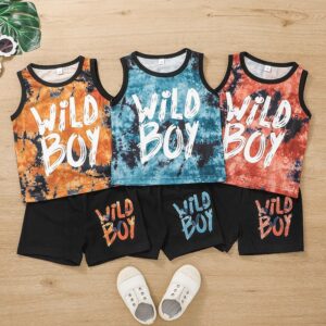 Kids Baby Boy Fashion Tank Top Shorts Set