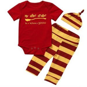 Kids Baby Girl Boy Fashion Red Harry Potter Baby Romper Set