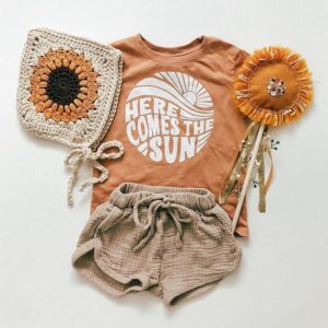 Toddler Kids Boys Girls Casual Letter Print Tshirt AndShorts 2Pcs Set