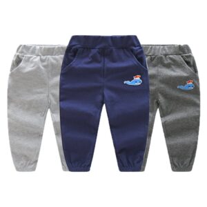 Kids Boys Casual Cartoon Whale Elastic Pants