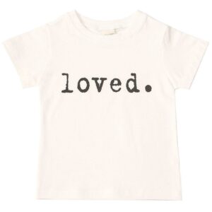 Kid Baby Girl Boy Letter Loved Print T-Shirts