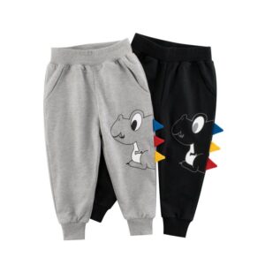 Boys Cute Casual Dinosaur Pattern Sweatpants