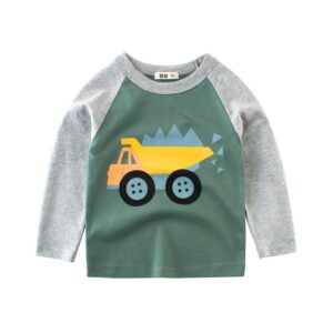 Boys Cute Cat Pattern Long-sleeves T-Shirt