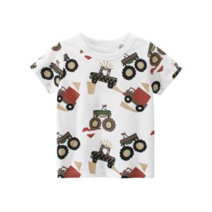 Boys Cute Car Pattern Casual T-Shirt