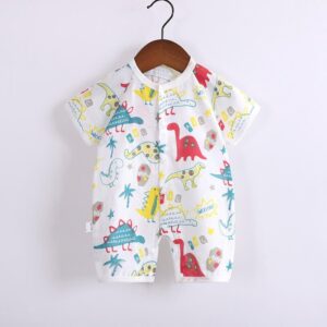 Kids Cute Fruit Animals Pattern Romper
