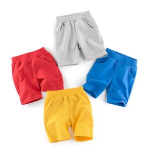 Boys Simple Solid Color Shorts