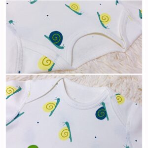 Pastoral Style Newborn Baby Short-sleeve Jumpsuit