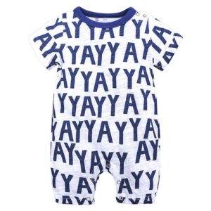 Baby Summer Cartoon Printed Breathable Short-Sleeved One-Piece Wear