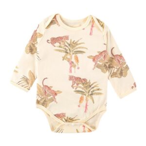 Kids Baby Boys Girls Casual Cute Cartoon Print Long Sleeve Romper