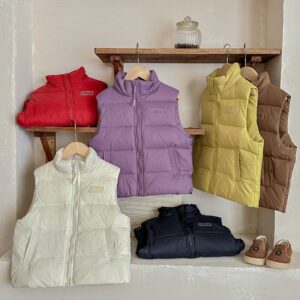 Kids Autumn And Winter Cute Sleeveless Down Vest