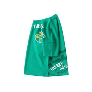 Boys Fashion Casual Cotton Printed Short-Sleeve Loose T-Shirt