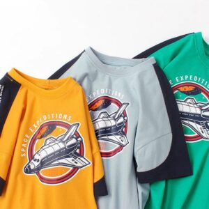 Boys Casual Fashion Printed Short-Sleeved T-Shirt