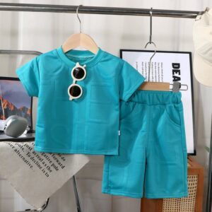 Boys Fashion Shirt And Pants Two-Piece Set