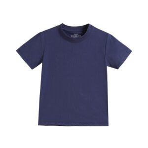 Children's Fashion Casual Solid Color Round Neck Short-Sleeve Loose T-Shirt