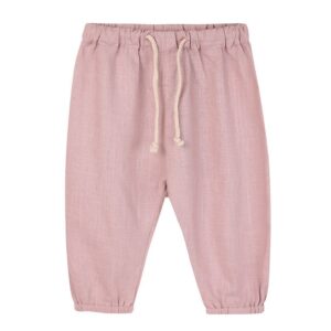 Kids Toddler Boys Girls Casual Versatile Solid Color Linen Pants
